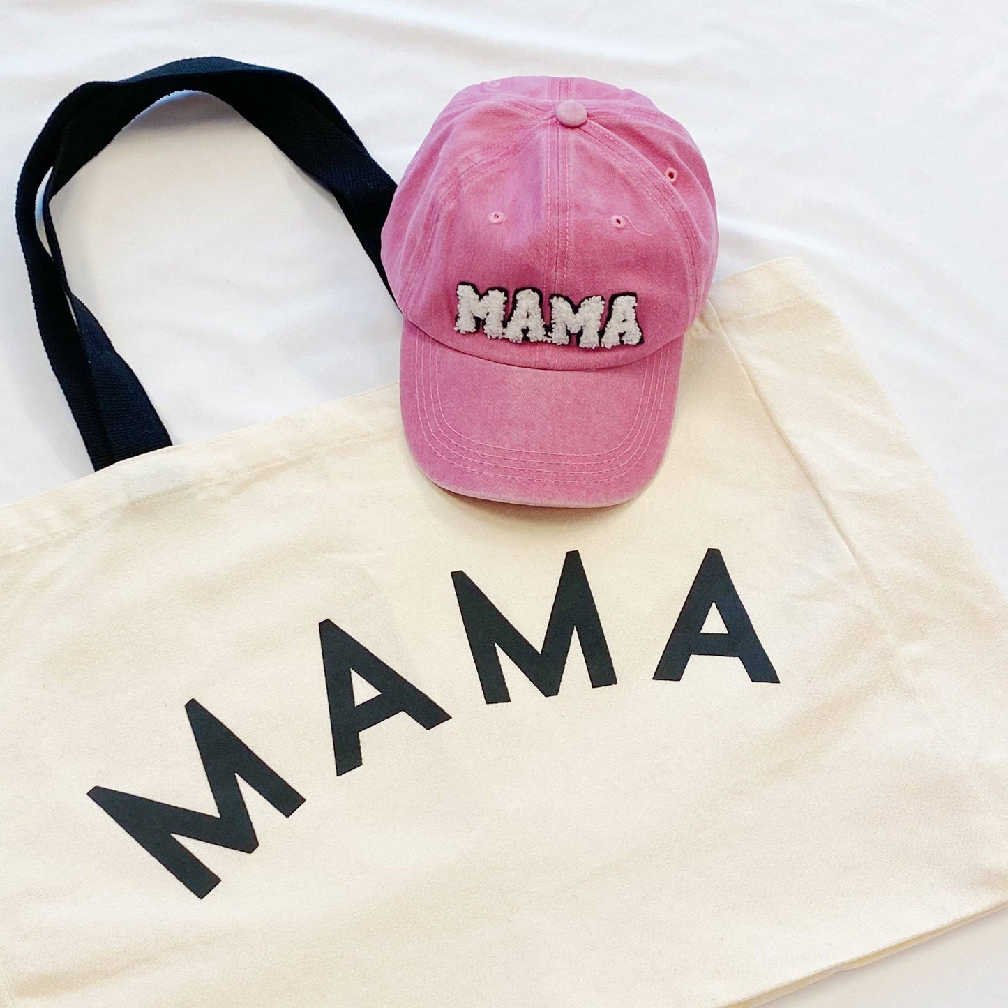 Mama Canvas Tote: White Canvas